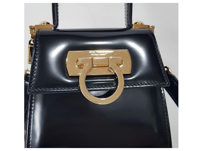 Salvatore Ferragamo Iconic Top Handle Micro Kelly Bag Silber - Ansicht 3