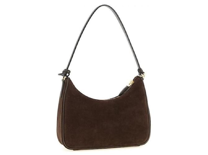 Prada Mini borsa in scamosciato Réedition Marrone - vista 4
