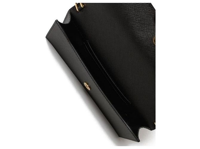 Prada Mini borsa in pelle Saffiano Nero - vista 7