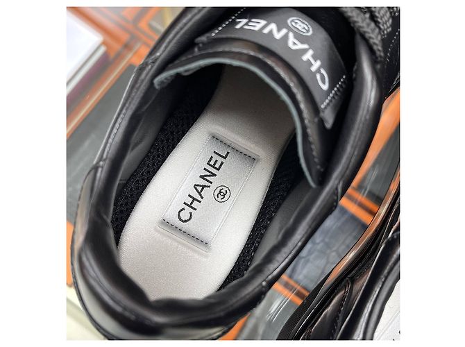 Sneakers Shaposs in pelle di vitello da uomo Chanel Nero Multicolore - vista 6