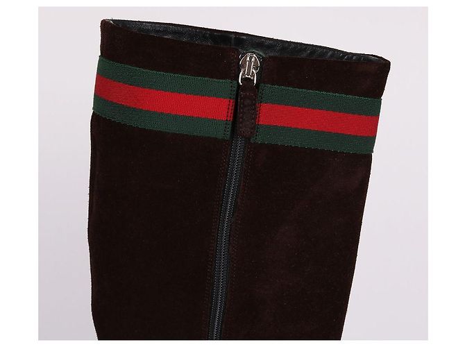 Gucci Botas de ante marrón para mujer Castaño - vista 5