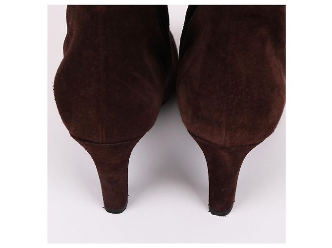 Gucci Botas de ante marrón para mujer Castaño - vista 7