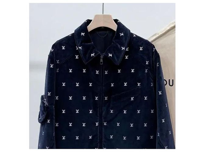 Louis Vuitton Giacca Blouson da Sera in Velluto Monogramma LV Multicolore - vista 2