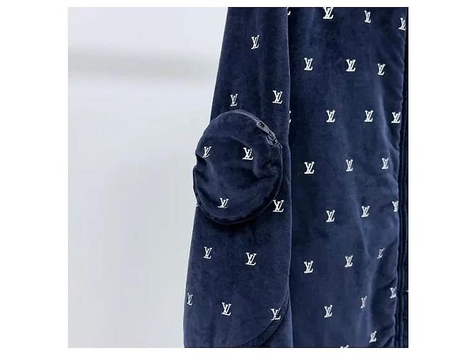 Louis Vuitton Giacca Blouson da Sera in Velluto Monogramma LV Multicolore - vista 6