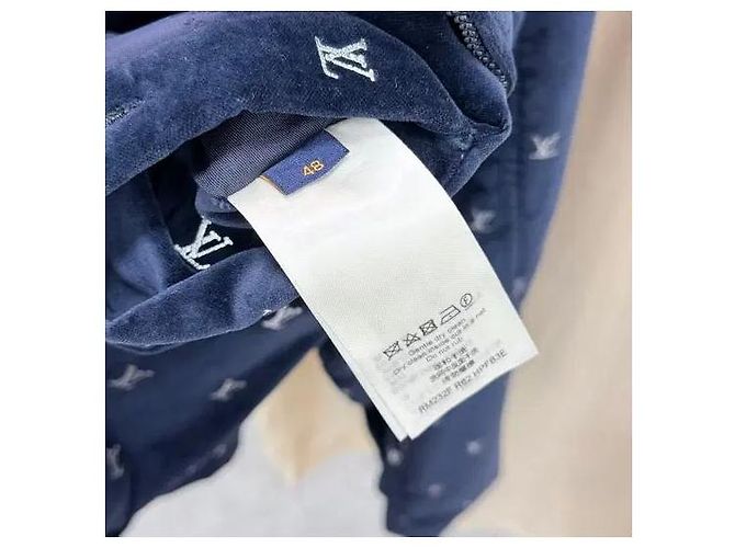 Louis Vuitton Giacca Blouson da Sera in Velluto Monogramma LV Multicolore - vista 7