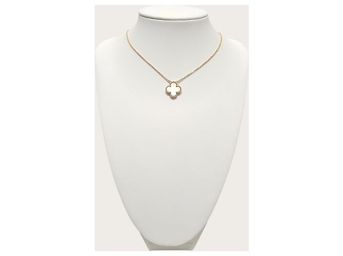Van Cleef & Arpels Collana con pendente Rose Gold Gray Vintage Alhambra Marrone - vista 2
