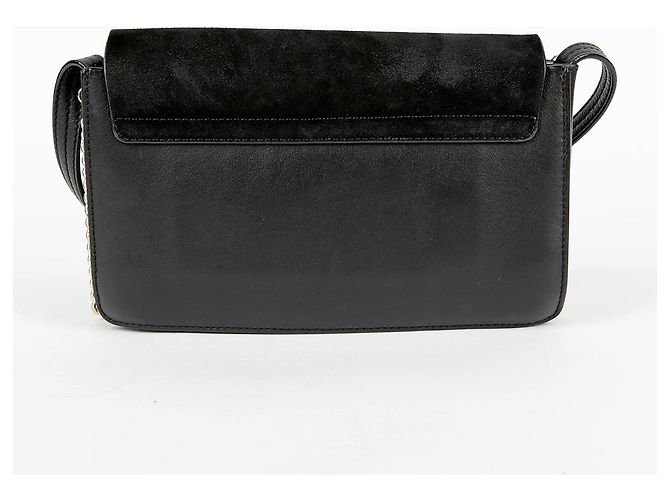 Chloé Piccola borsa a tracolla in pelle nera e scamosciata Nero - vista 5