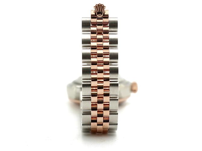 Rolex Orologio Datejust da donna con quadrante in perla rosa e diamanti - vista 17