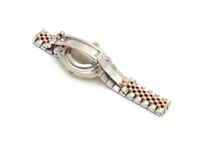 Rolex Orologio Datejust da donna con quadrante in perla rosa e diamanti - vista 18