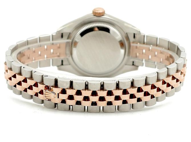 Rolex Orologio Datejust da donna con quadrante in perla rosa e diamanti - vista 20