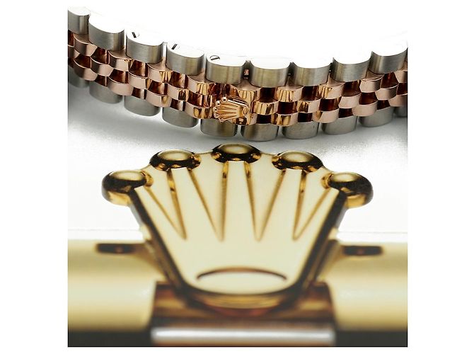 Rolex Orologio Datejust da donna con quadrante in perla rosa e diamanti - vista 22