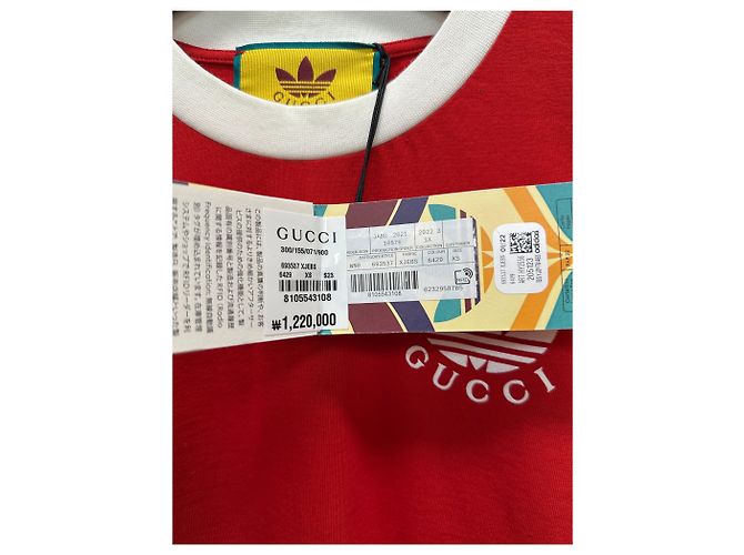 Vestido de jersey de algodón Gucci adidas Roja - vista 7