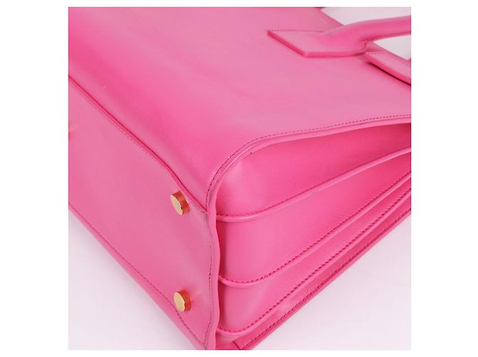 Saint Laurent Borsa Tote e Borsa a Spalla Sac de Jour Small Hot Pink Rosa - vista 11