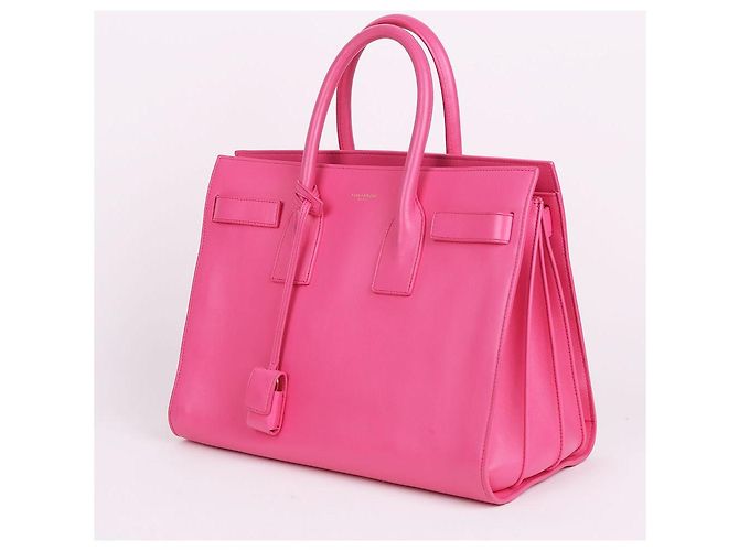Saint Laurent Borsa Tote e Borsa a Spalla Sac de Jour Small Hot Pink Rosa - vista 4
