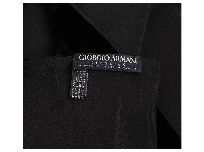 Stola in velluto nero classico Giorgio Armani - vista 5