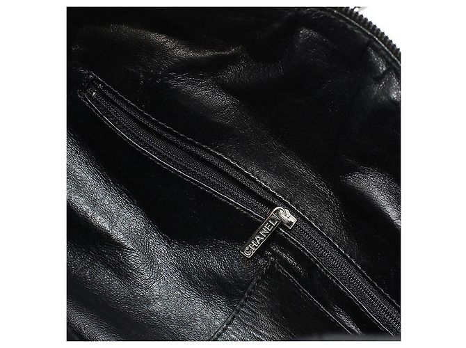 Chanel Borsa Tote Bowling Black Caviar Silver Timeless Nero - vista 11