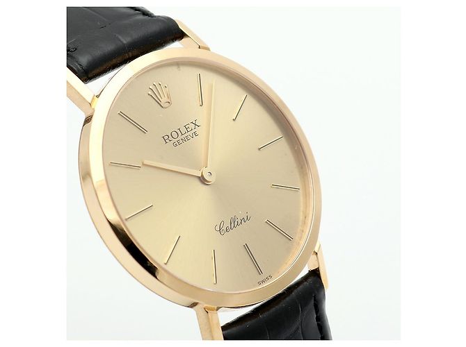 Rolex Relógio Cellini Selini Masculino Coin Watch Medium mm Fivela Original Multicor - vista 10