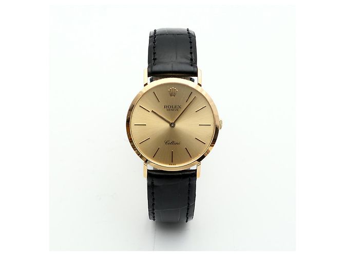 Rolex Relógio Cellini Selini Masculino Coin Watch Medium mm Fivela Original Multicor - vista 12