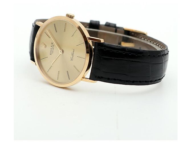 Rolex Relógio Cellini Selini Masculino Coin Watch Medium mm Fivela Original Multicor - vista 14