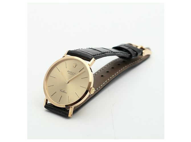 Rolex Relógio Cellini Selini Masculino Coin Watch Medium mm Fivela Original Multicor - vista 17
