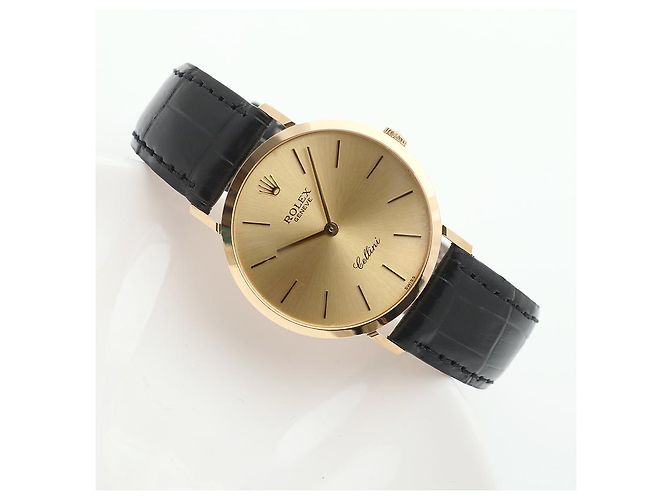 Rolex Relógio Cellini Selini Masculino Coin Watch Medium mm Fivela Original Multicor - vista 2