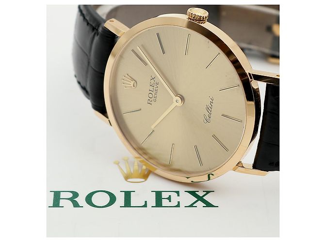 Rolex Relógio Cellini Selini Masculino Coin Watch Medium mm Fivela Original Multicor - vista 21