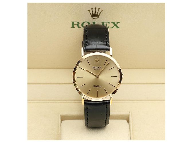 Rolex Relógio Cellini Selini Masculino Coin Watch Medium mm Fivela Original Multicor - vista 22