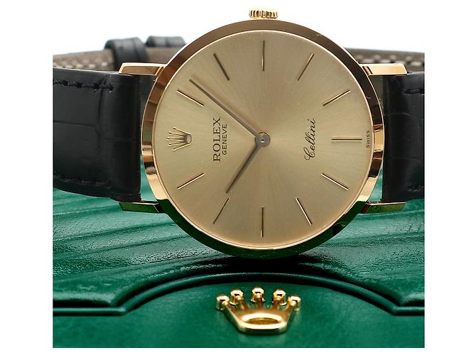 Rolex Relógio Cellini Selini Masculino Coin Watch Medium mm Fivela Original Multicor - vista 23