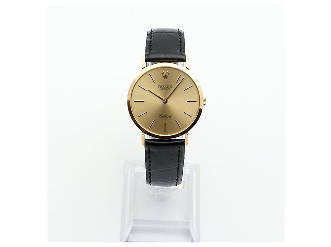 Rolex Relógio Cellini Selini Masculino Coin Watch Medium mm Fivela Original Multicor - vista 3