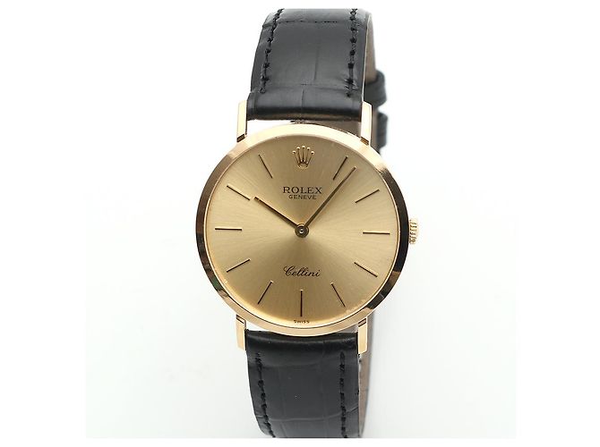Rolex Relógio Cellini Selini Masculino Coin Watch Medium mm Fivela Original Multicor - vista 7