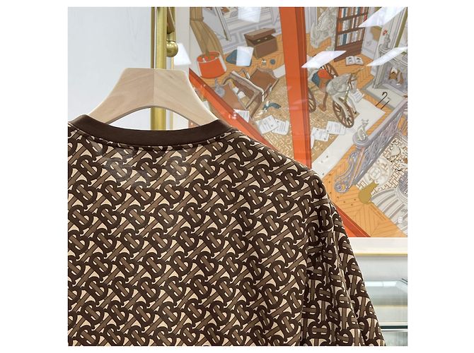 Burberry Kurzärmeliges T-Shirt mit Monogramm-Streifen Größe Mehrfarben - Ansicht 6