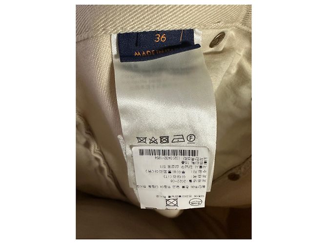 Louis Vuitton Pantaloni Carpenter in Denim Monogram Workwear D'oro - vista 5