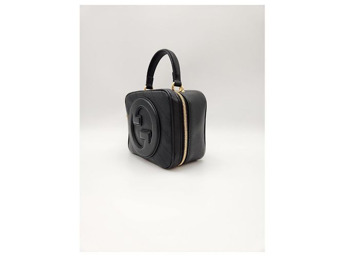 Gucci Borsa Blondi Top Handle Crossbody Black Nero - vista 10