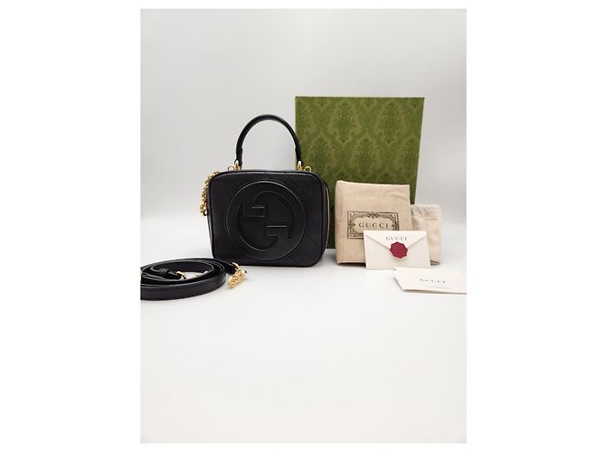 Gucci Borsa Blondi Top Handle Crossbody Black Nero - vista 5