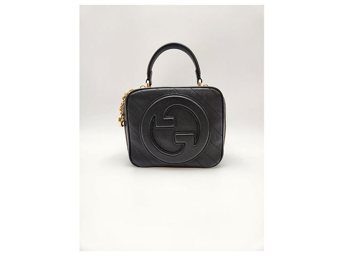 Gucci Borsa Blondi Top Handle Crossbody Black Nero - vista 6