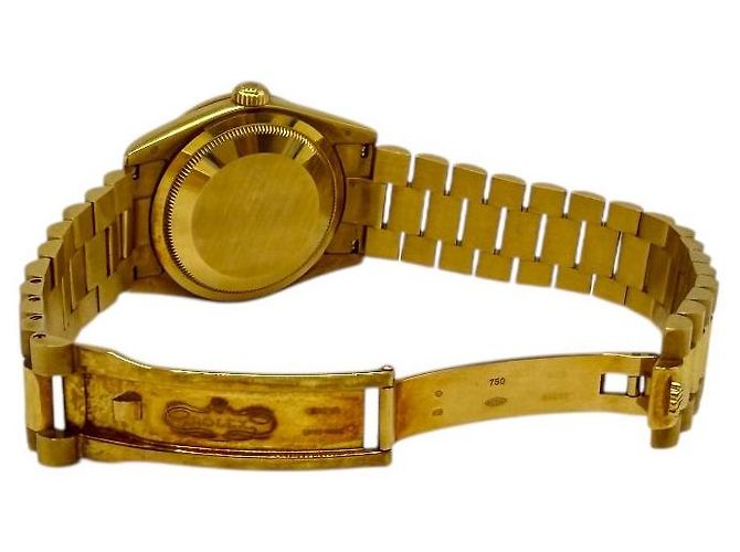 Rolex Lunetta in Diamanti Day-Date Oro Giallo Champagne - vista 7