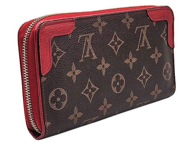 Louis Vuitton Monogram Canvas Cherry Leather Retro Wallet Black - view 3