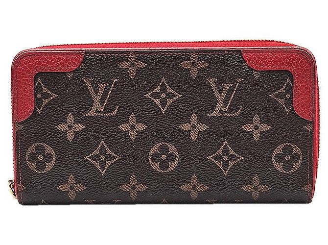 Louis Vuitton Monogram Canvas Cherry Leather Retro Wallet Black - view 4