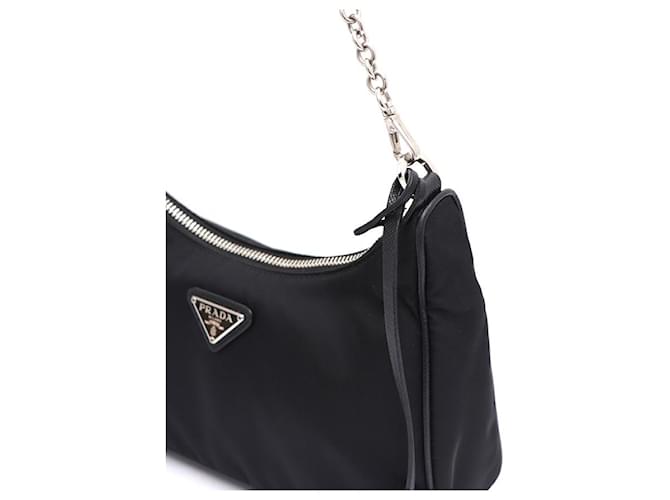 Prada Borsa a tracolla e hobo multi Tessuto Re-Edition nera Nero - vista 12