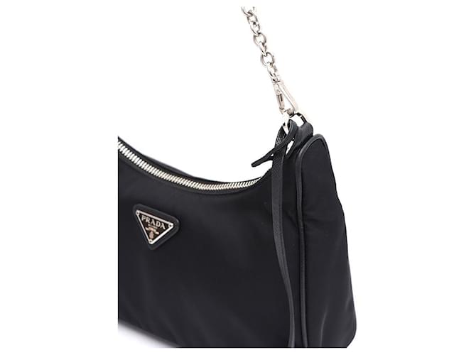 Prada Borsa a tracolla e hobo multi Tessuto Re-Edition nera Nero - vista 4