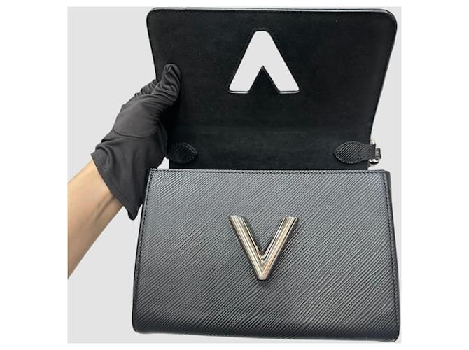 Louis Vuitton Twist MM Black Silver Nero - vista 7