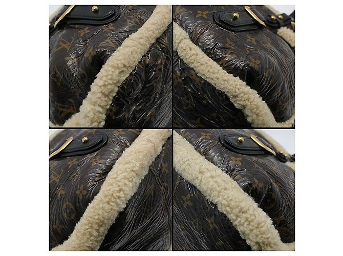 Louis Vuitton Monogram Shearling Thunder Mouton Tote Bag Braun - Ansicht 11
