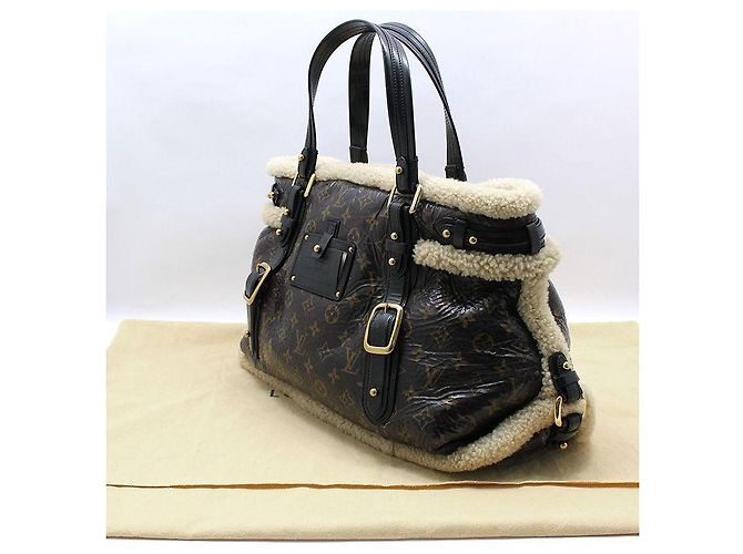 Louis Vuitton Monogram Shearling Thunder Mouton Tote Bag Braun - Ansicht 2