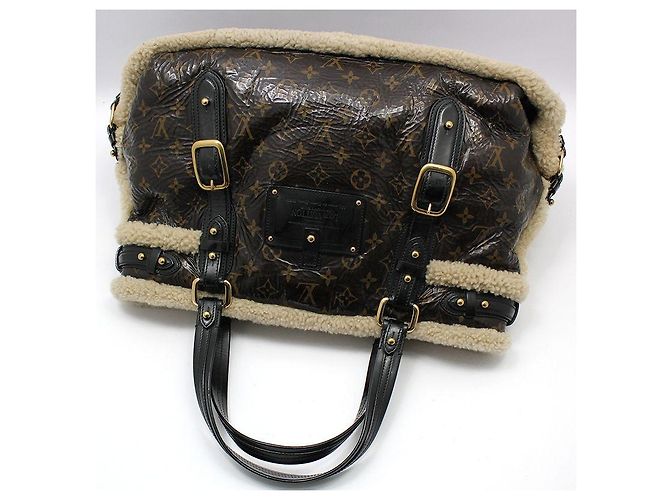 Louis Vuitton Monogram Shearling Thunder Mouton Tote Bag Braun - Ansicht 3