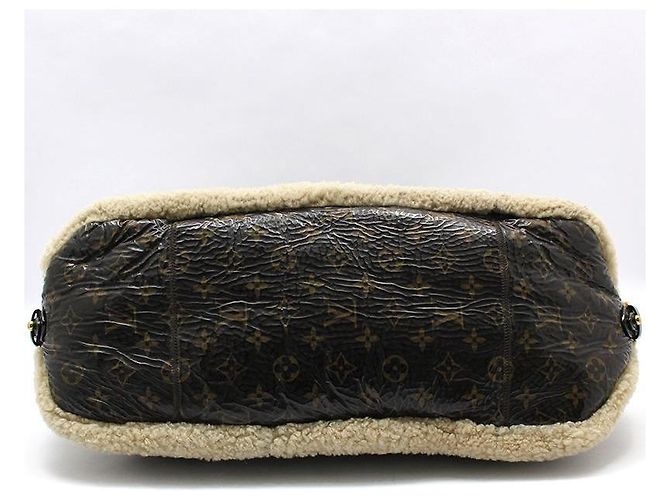 Louis Vuitton Monogram Shearling Thunder Mouton Tote Bag Braun - Ansicht 5