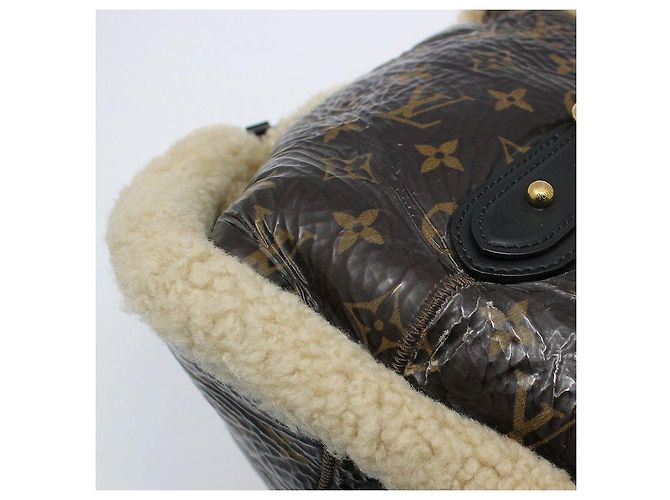 Louis Vuitton Monogram Shearling Thunder Mouton Tote Bag Braun - Ansicht 8