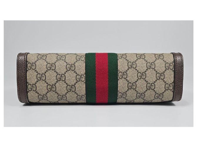 Gucci Borsa a tracolla GG Canvas Ophidia Three-Stripes Multicolore - vista 7