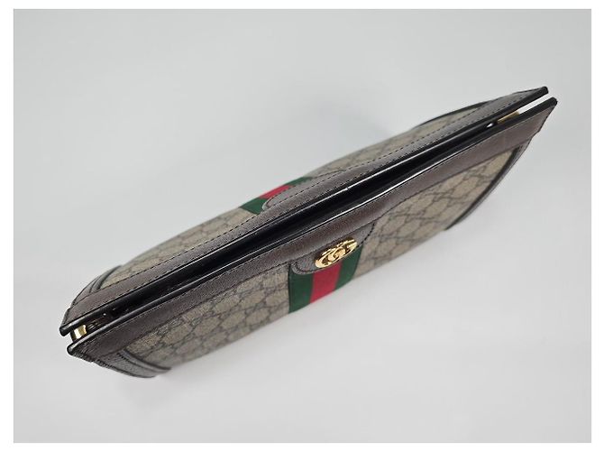 Gucci Borsa a tracolla GG Canvas Ophidia Three-Stripes Multicolore - vista 8