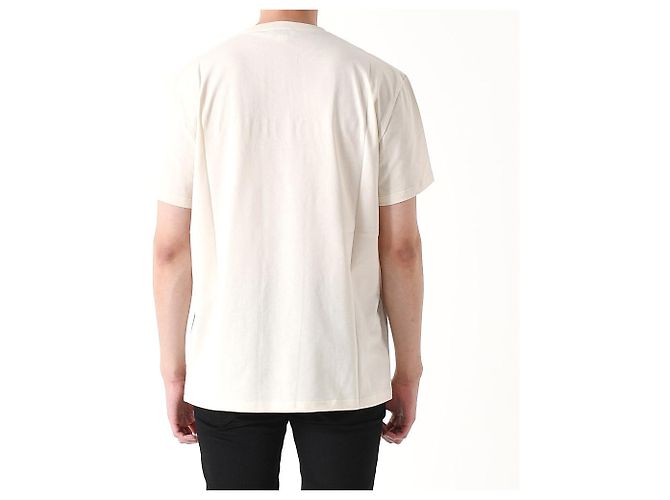 Alexander Mcqueen T-Shirt mit Logo-Stickerei Creme Weiß - Ansicht 9