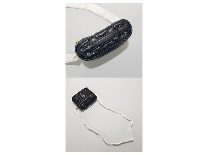Gucci Mini borsa a tracolla con catena e manico superiore in matelassé GG - vista 5